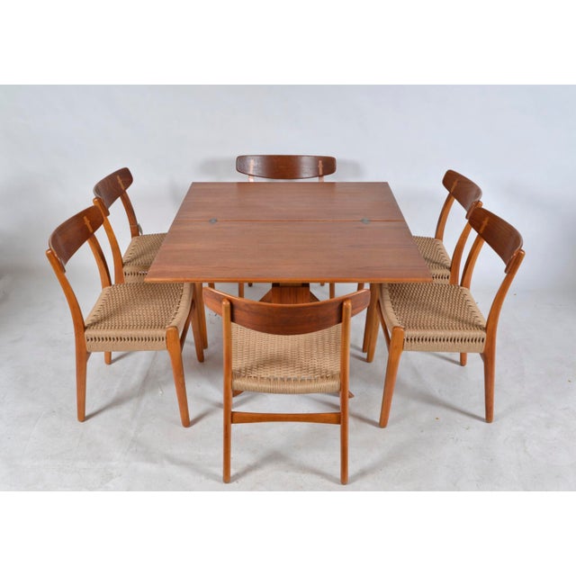 Mid-Century Teak Metamorphic Dining Coffee Table by Wilhelm Renz, Germany, 1950s For Sale - Image 9 of 18
