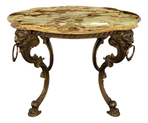 Coffee Table in Bronze and Onyx