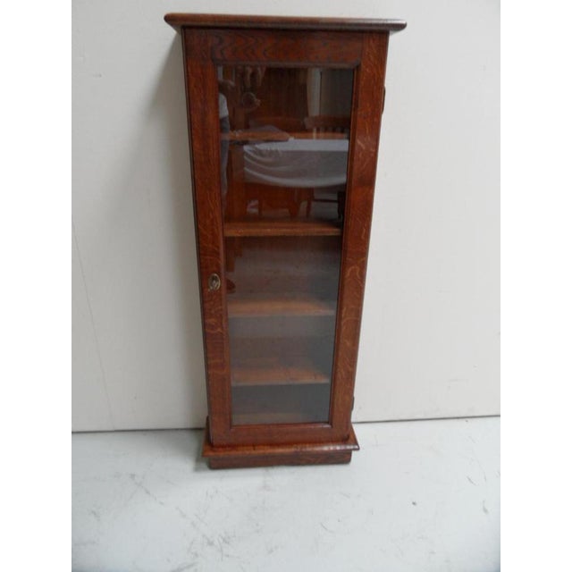 Antique Oak Display Cabinet, 1890s For Sale - Image 10 of 10