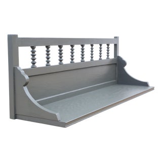 Antique Painted Wall Display Shelf Unit, 1900s For Sale