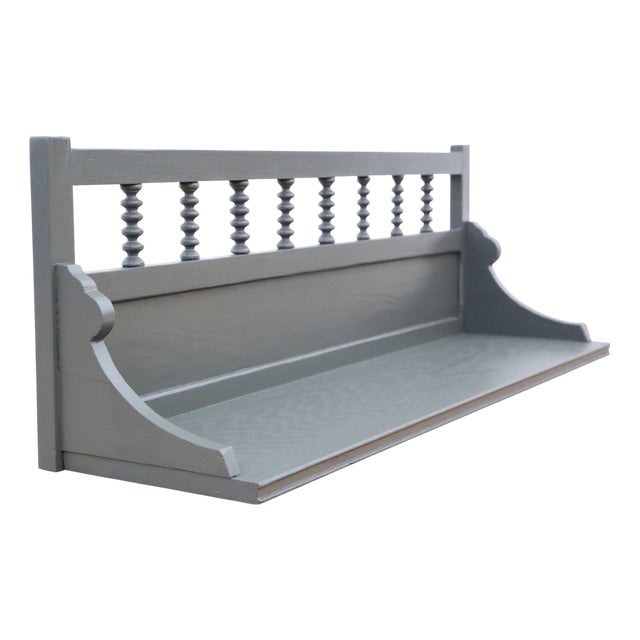 Antique Painted Wall Display Shelf Unit, 1900s For Sale