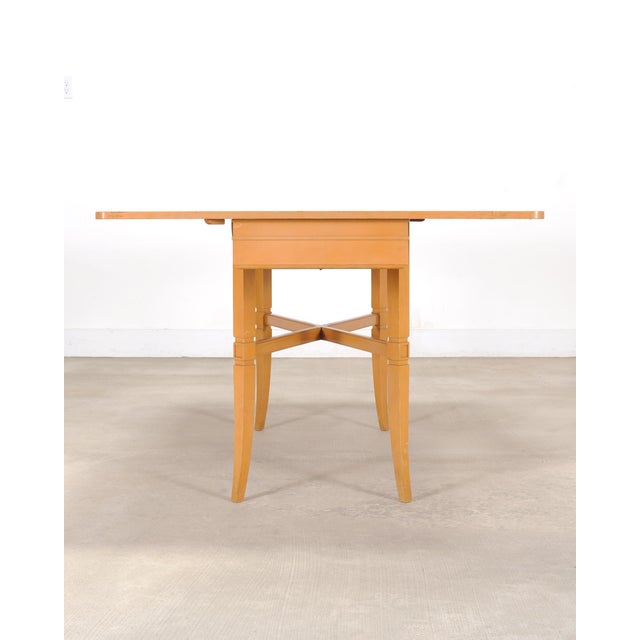 Tommi Parzinger for Charak Mahogany Danbury Extend Dining Table For Sale In Sacramento - Image 6 of 18