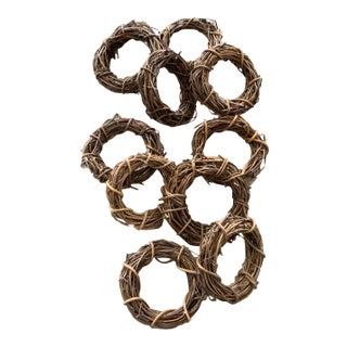 Vintage Grapevine Napkin Rings - Set of 10 For Sale