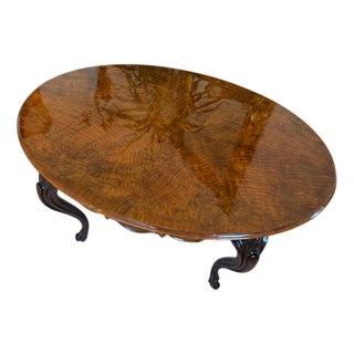 Chippendale Walnut Veneered Side or Dining Table, 1890s For Sale