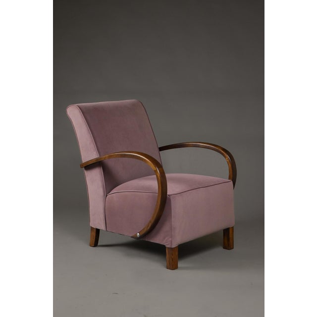Art Deco Lounge Chair, Poland, 1930s For Sale - Image 4 of 11