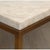 Metal Restoration Hardware Modern Marble and Brass Coffee Table For Sale - Image 7 of 7