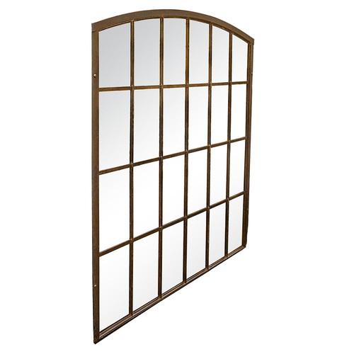 Industrial Large Industrial Window Mirror For Sale - Image 3 of 6