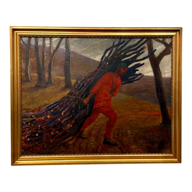 Antique “Bundle of Branches” Signed Painting For Sale