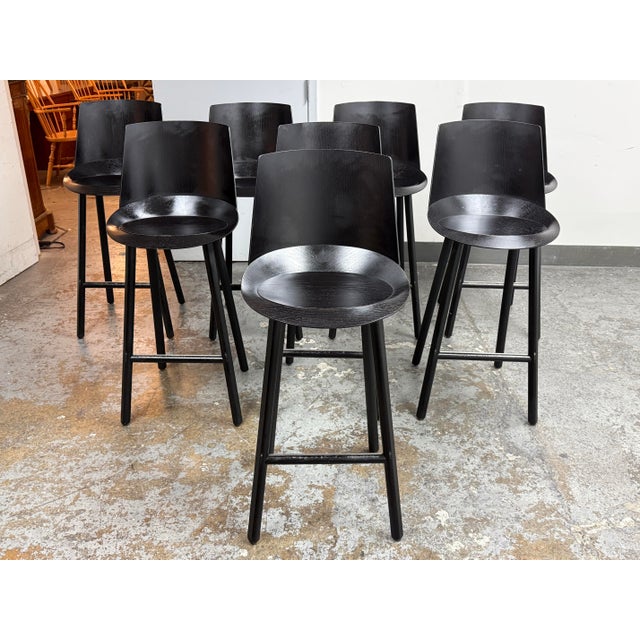 Design Plus Gallery presents a Set of Eight of Jean Bar Stools by Stefan Diaz from E15. The Jean stool reflects a modern...