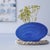 Contemporary Radiant Blue Wide Ceramic Vase For Sale - Image 3 of 11