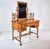 Traditional Bird's-Eye Maple Faux Bamboo Dressing Table and Chair by R J Horner & Co For Sale - Image 3 of 12
