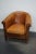 Vintage Dutch Cognac Colored Leather Club Chair For Sale - Image 4 of 14