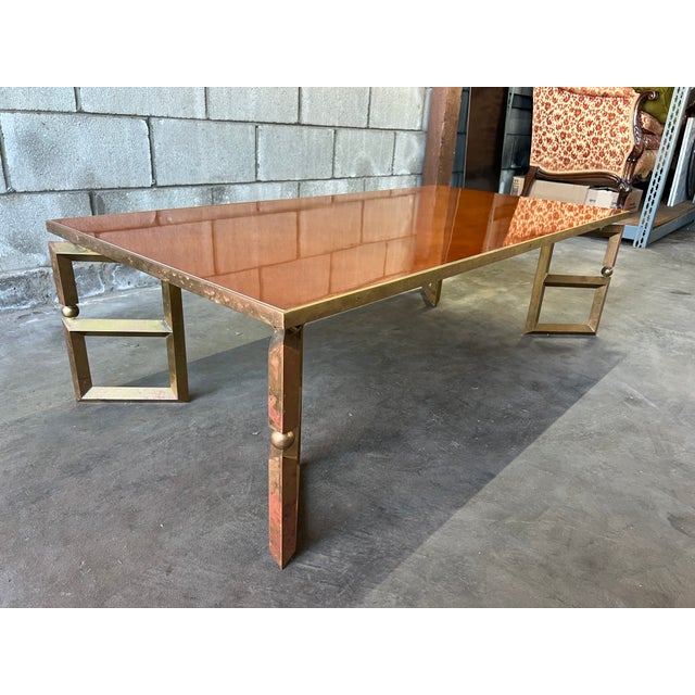 Guy Lefèvre for Maison Jansen “Jansen Paris” Sculptural Brass Coffee Table, 1970s For Sale - Image 9 of 14