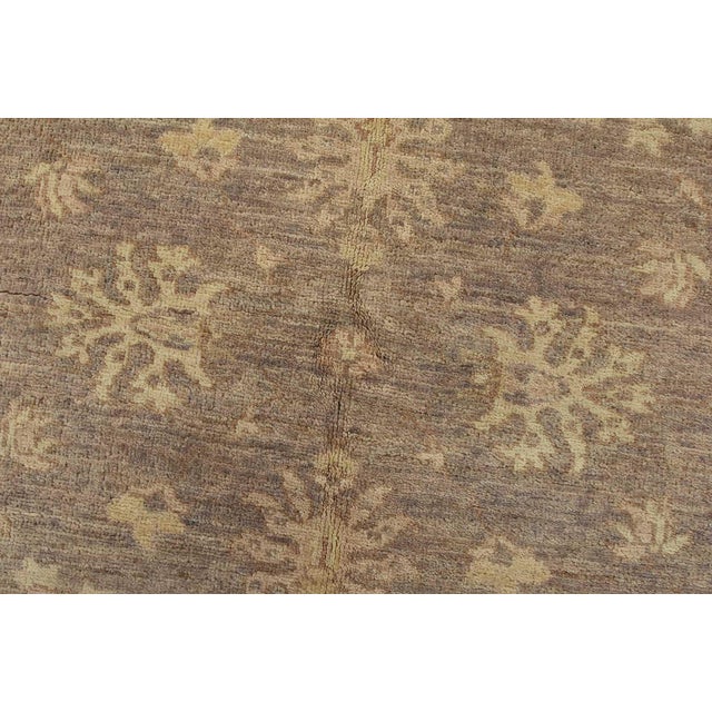 Textile Ziegler Rug 5′ X 5’1” Lilac Wool Traditional Hand-Knotted Oriental Carpet For Sale - Image 7 of 12