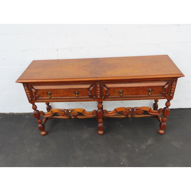 1900s Carved Long Sideboard Buffet Credenza Bathroom Vanity 6398 For Sale - Image 13 of 18