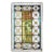 Skylight Antique Textured Leaded Stained Glass and Roundels For Sale
