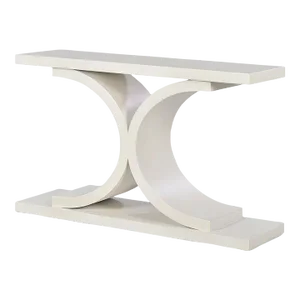 Contemporary White Painted Console