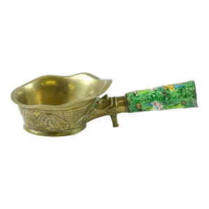 Early 20th Century Vintage Brass Rice Scoop