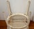Boho Chic Mid 20th Century White Wicker Round Two Tier Side Table For Sale - Image 3 of 13