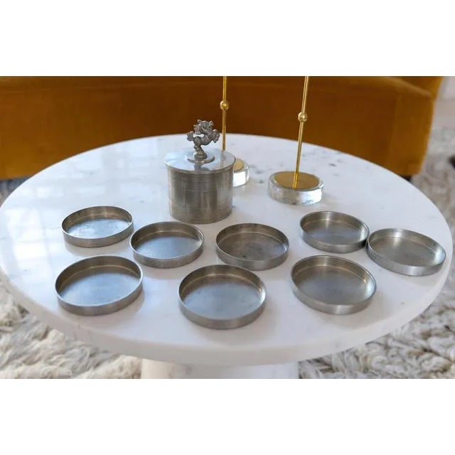 Art Deco Pewter Jar by Sylvia Stave for C-G Hallberg, 1929 For Sale - Image 3 of 11