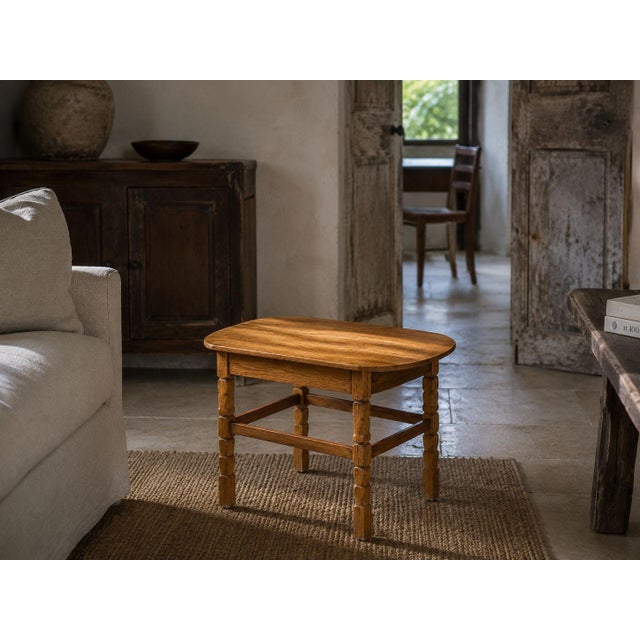 Henning Kjaernulf, Danish Mid-Century Modern, Side Table, Oak, Denmark, 1940s A Danish mid-century modern side table with...