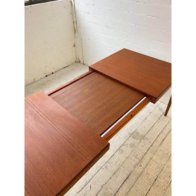 Wilkhahn Retractable Dining Table in Teak by Hartmut Lohmeyer for Wilkhahn For Sale - Image 4 of 12