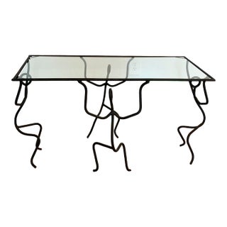Post Modern Cocktail Table After Andre Dubreuil For Sale