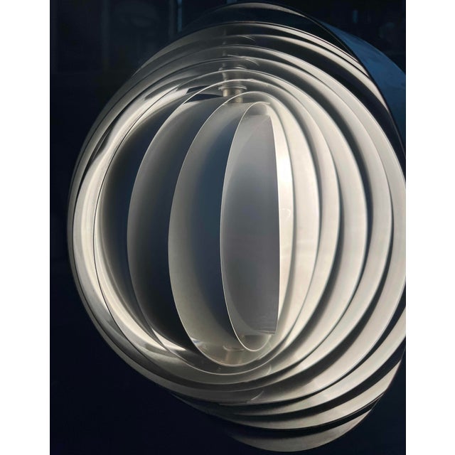 Verner Panton Mid-Century Modern East German Moon Pendant Lamp by Verner Panton for Erjoka, 1960s For Sale - Image 4 of 18