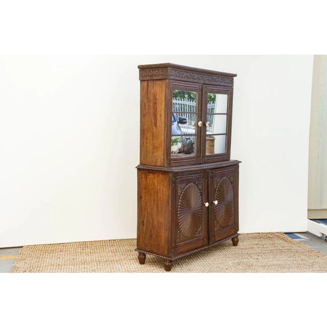 19th Century Indo-Portuguese Teak Tall Cabinet For Sale - Image 12 of 12