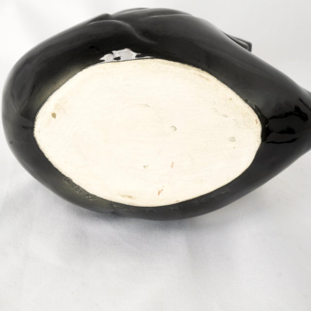 Ceramic Vintage Maddux California Black Swan Ceramic Planter 1950's For Sale - Image 7 of 7