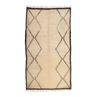 Beni Ourain Moroccan Rug - 06'04 x11'01 For Sale