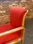 Red 1970s Knoll 1300 Series Armchair in Red by Bill Stephens For Sale - Image 8 of 11
