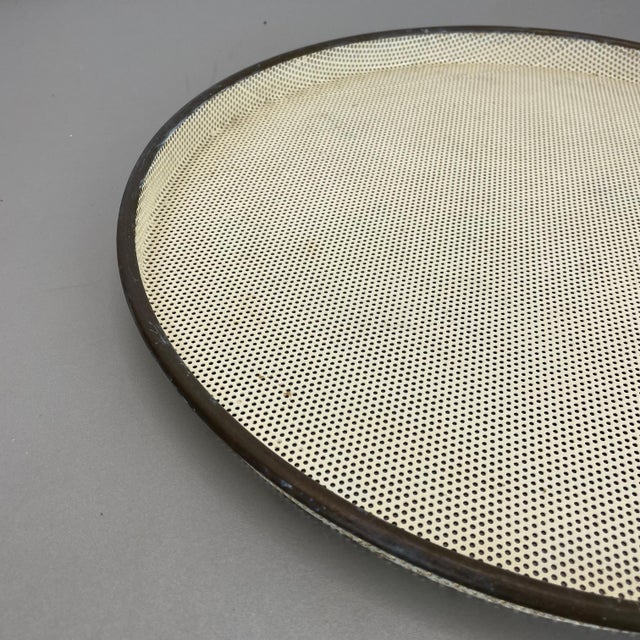 Mathieu Matégot Modern Metal Tray Hole Pattern by Mathieu Matégot, 1950s For Sale - Image 4 of 15