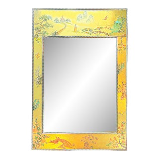 1980's Chinoiseirie La Barge Églomisé Mirror