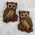 Vintage 1970s Wall Hanging Owl Sculpture - A Pair For Sale - Image 4 of 8
