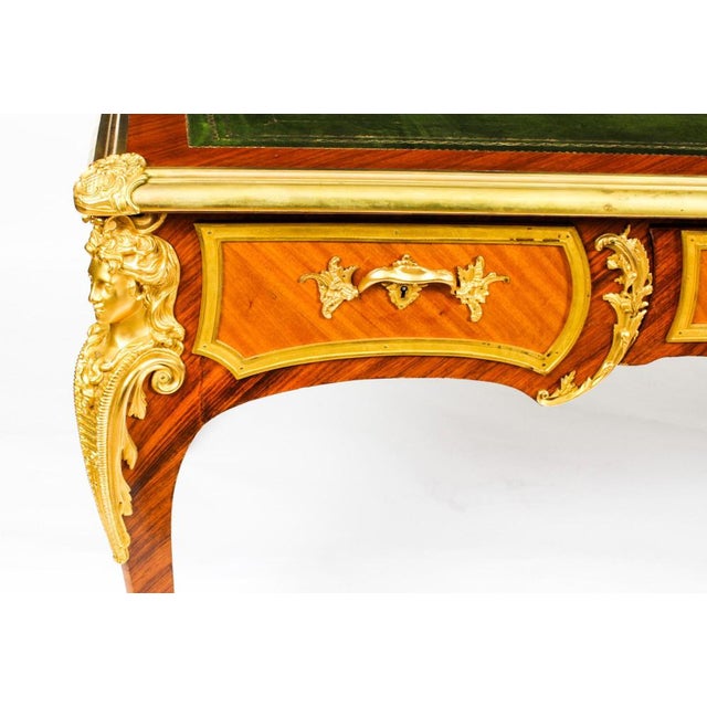 19th Century French Louis Revival Ormolu Bureau Plat Desk For Sale - Image 18 of 18