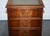 Gold Bevan Funnell Filling Cabinet in Sage Blue Leather For Sale - Image 8 of 18