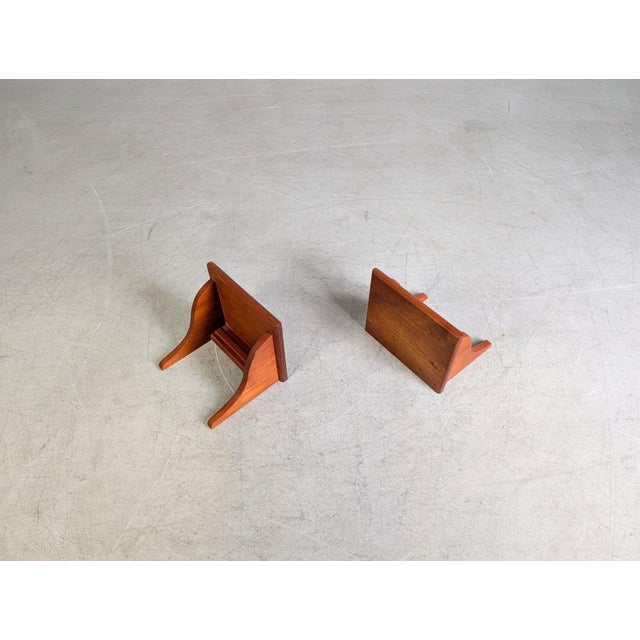Midcentury Modern Wall Consoles in Teak, 1960, Set of 2 For Sale - Image 5 of 8