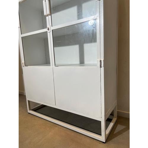 White Metal Display Cabinet from GIGA Meubel For Sale - Image 6 of 8