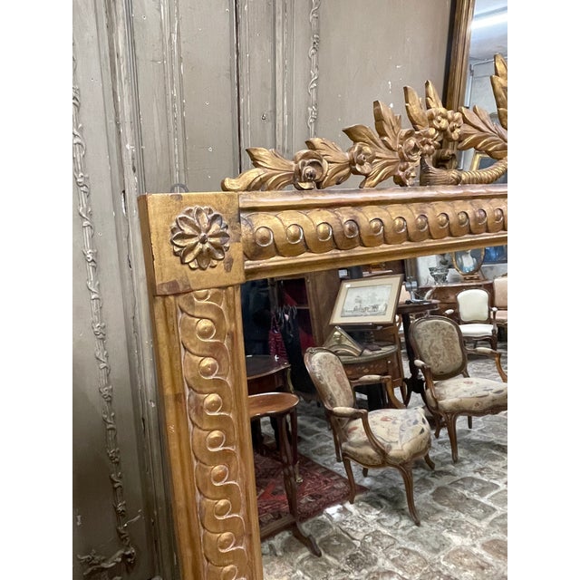 Gilt Mirror with Moldings, 1890s For Sale - Image 3 of 5