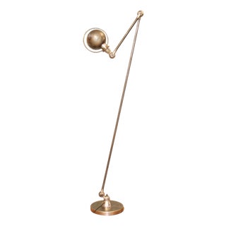 Industrial 2-Arm Floor Lamp by Jean-Louis Domecq for Jieldé, 1950s For Sale