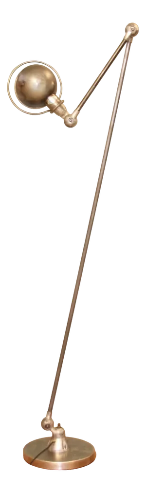 Industrial 2-Arm Floor Lamp by Jean-Louis Domecq for Jieldé, 1950s
