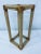 Rattan and Raffia Pedestal Table With Glass Inserts For Sale - Image 4 of 13