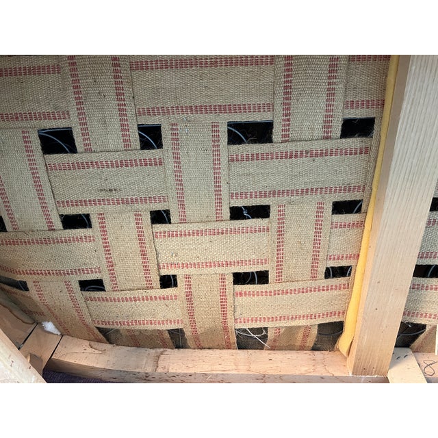 Vintage Upholstered Mid-Century Modern Sculptural Loveseat For Sale - Image 15 of 15