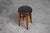 1920s Early Art Deco Arts & Crafts Oak & Leather Stool, France, 1920s For Sale - Image 5 of 11