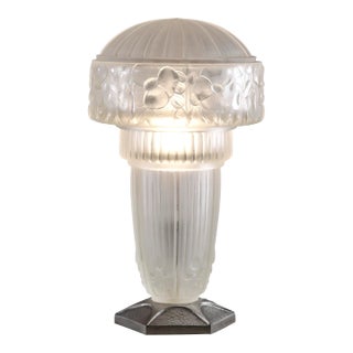 French Art Deco Table Lamp by Georges Leleu - Hanots 1925 France For Sale