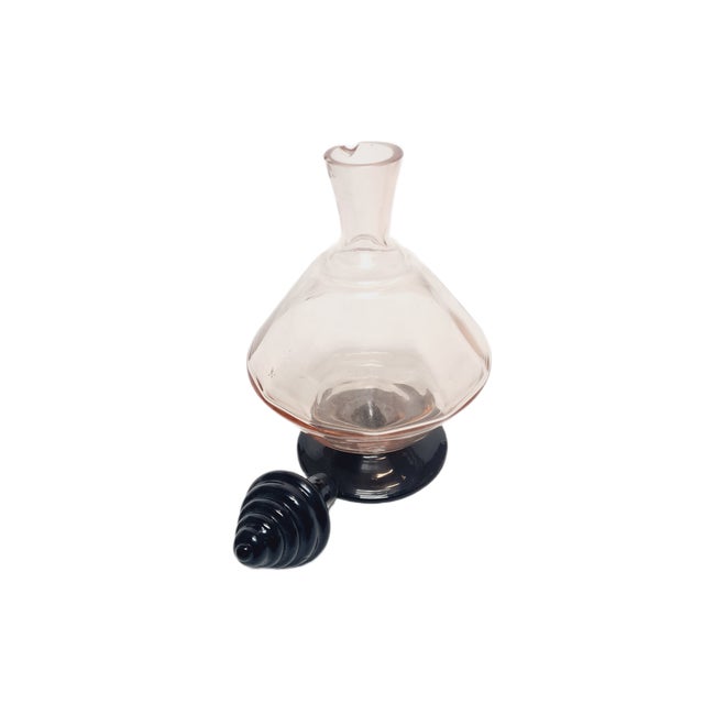1930s Art Deco Carafe from Hortensja Glassworks, Poland, 1930s For Sale - Image 5 of 8