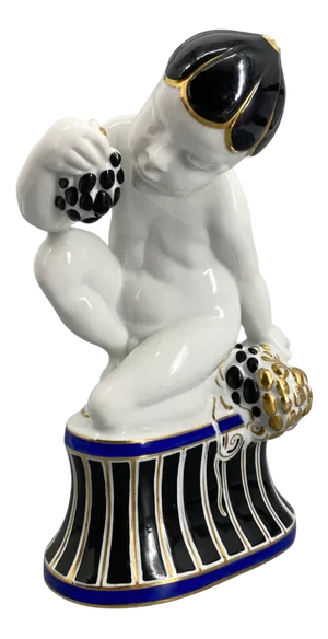 Art Nouveau Traubenesser Porcelain Figurine by Carl Nacke for Fraureuth, 1920