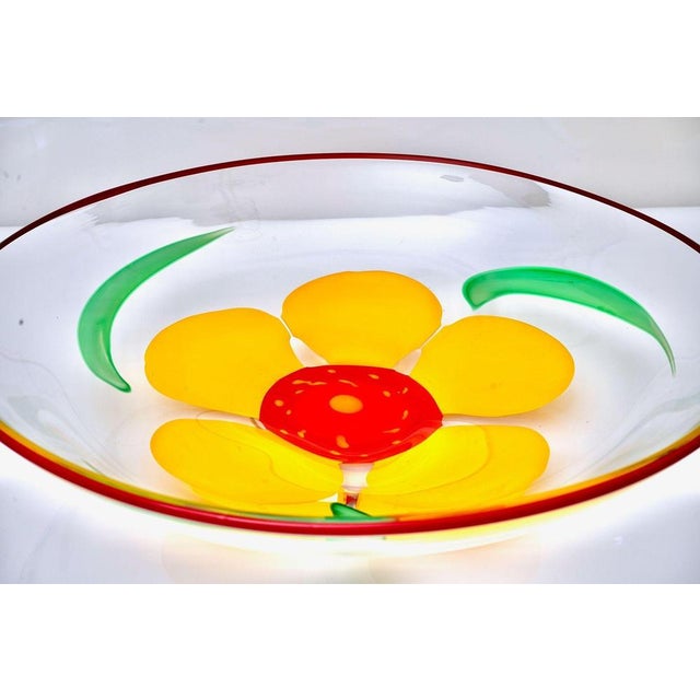 Murano Vase and Bowl with Nasturtium Design by Berit Johansson for Pauly & C., 1998, Set of 2 For Sale - Image 14 of 18