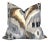 Abstract Velvet Pillow Cover in Birch, Artesian Velvet, 20x20 Pillow For Sale